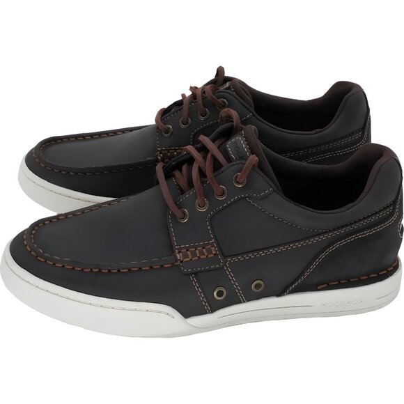 Rockport Wentworth Moc Toe Casual Dark Brown Men's US 8.5W - Picture 2 of 6